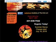Tablet Screenshot of lakeshoredanceacademy.net